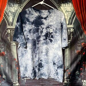 Primitive Skateboarding T-Shirt Mens L Black Cotton Tie-Dye Crew Neck Streetwear